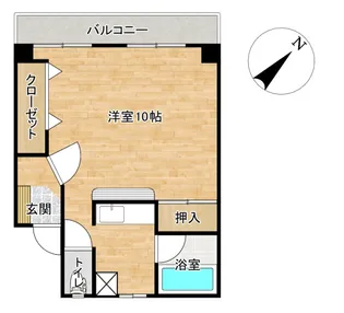 カーサ角【4階】の間取り