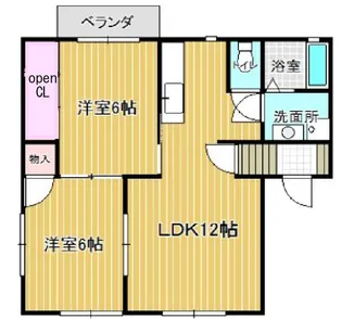 メンバーズタウン紫竹山B棟【1階】の間取り