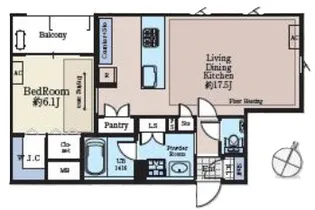 GLOBE NISHIAZABU グローブ西麻布【2階】の間取り