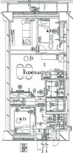 さんろーどダイヤモンドマンション【5階】の間取り