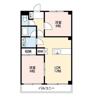 ハイツ緑ヶ丘【3階】の間取り