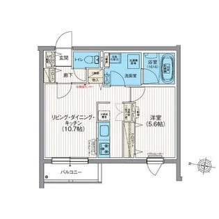 エフュート北3条【5階】の間取り