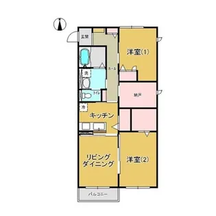 ハウスオブハーディII【2階】の間取り