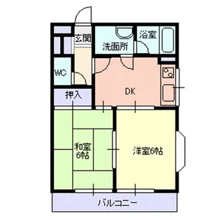 ホワイトハウスC【2階】の間取り