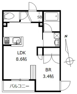 カノン荻窪【2階】の間取り