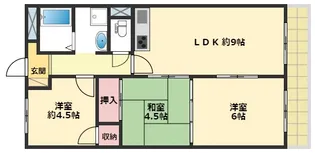ベネフィス北在家【2階】の間取り