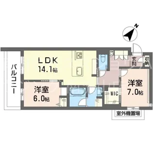 クレストメゾン【3階】の間取り