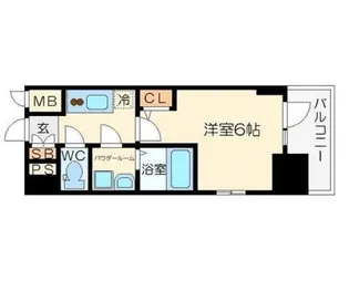 エスリード大阪シティノース【9階】の間取り