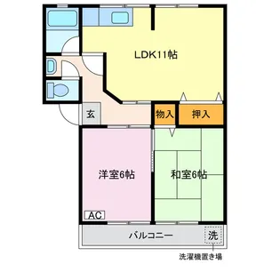 ボヌール絆IV【2階】の間取り