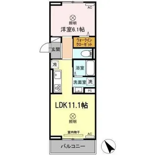 リベラIII【3階】の間取り