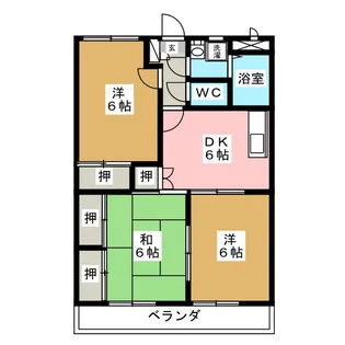 ア ドリーム多田【2階】の間取り