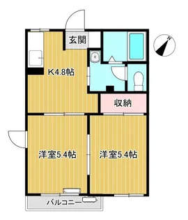 メゾンアルカディア【2階】の間取り