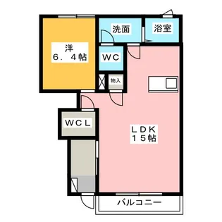 わたつみB棟【1階】の間取り