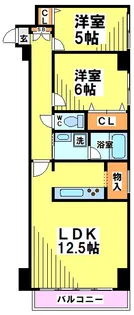 アーバンコート南烏山【5階】の間取り