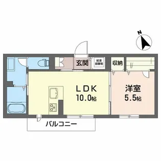 シャーメゾン北山形【2階】の間取り