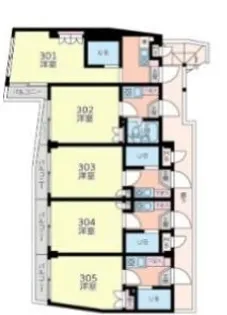 スカイコート国分寺【3階】の間取り