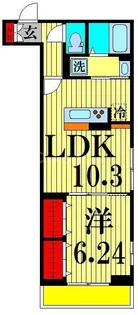アナシエ亀有【2階】の間取り