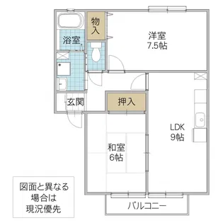 サンビレッジ東台 C【2階】の間取り