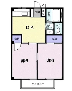シティハイツ池上【1階】の間取り