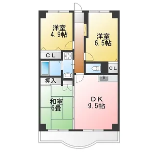 メゾン茶屋浦【2階】の間取り