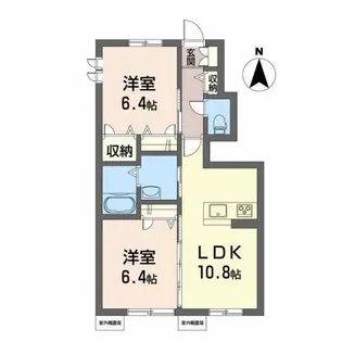 シャーメゾン ラ・フレーズ【1階】の間取り