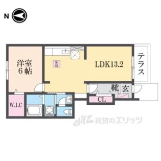 ヴァンリーブル2【1階】の間取り