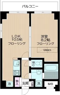 ソレイユほその【4階】の間取り
