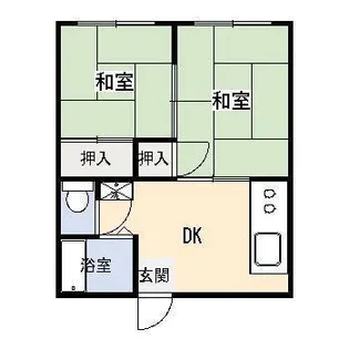サンハイツ日高【1階】の間取り