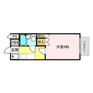 コーポ前田 B棟【2階】の間取り