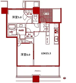 パークタワー横浜ステーションプレミア【28階】の間取り