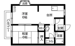 ビバリー大館 ありがとう(A棟)【1階】の間取り