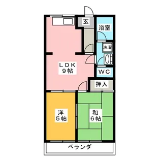 メモリアルコーポI【2階】の間取り