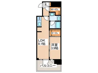 プラウドタワー相模大野クロス【7階】の間取り