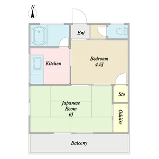 第1関敏ハイツ【1階】の間取り