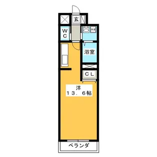 プリムローズ【6階】の間取り