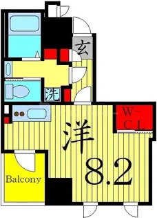 アリーチェ押上【2階】の間取り