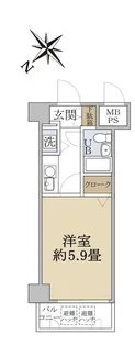 シティハイツ吉祥寺【6階】の間取り