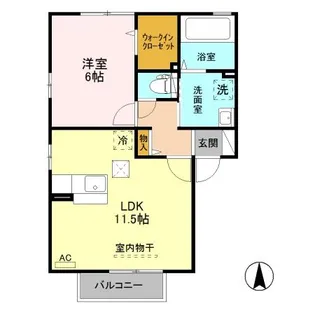 ボナールスクエア A【1階】の間取り