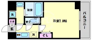 セオリー大阪ベイシティ【6階】の間取り