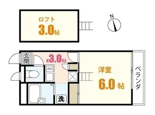 アムール東原【2階】の間取り