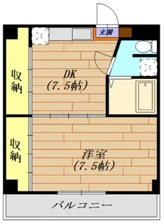 狭山グロリアハイツ【4階】の間取り