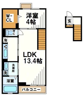オーストシュロス【4階】の間取り