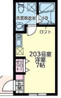 アンジュ津田山【2階】の間取り