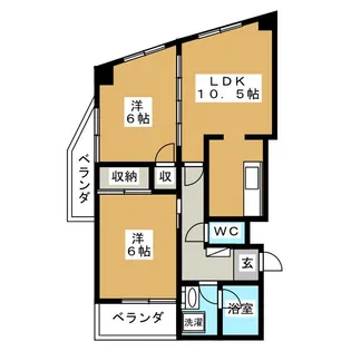 メゾンアルファ中葛西【2階】の間取り