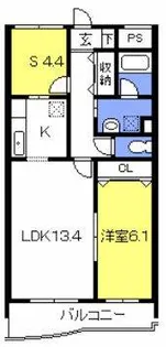 スカイアーバン戸田公園【2階】の間取り