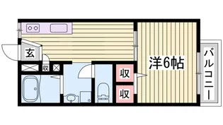 リーブル御立【2階】の間取り