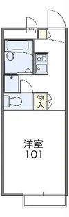レオパレス井上【2階】の間取り