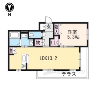 ヘーベルメゾンハナ。【1階】の間取り