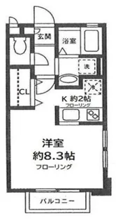 プラザ・ワンD【1階】の間取り