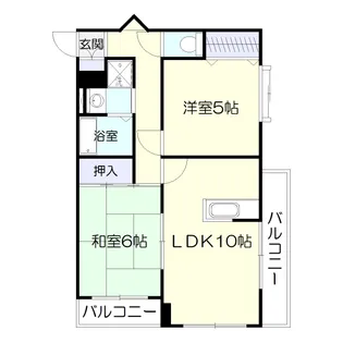 ヴィルヌーブ21【4階】の間取り